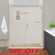 Special- Rafe Marble Alcove Shower Kit, with 3 Accent options (Liner Optional)