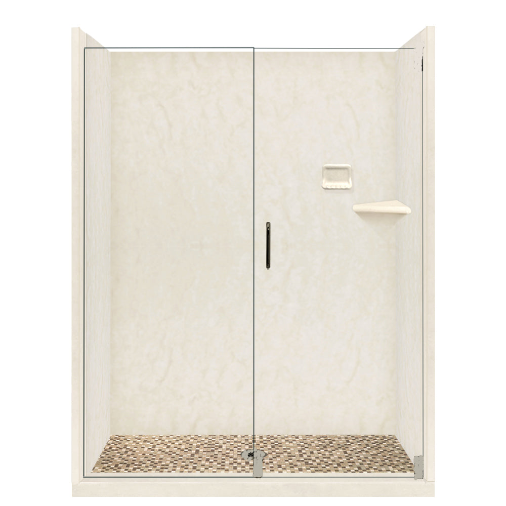 Special- Rafe Marble Alcove Shower Kit, with 3 Accent options (Liner Optional)