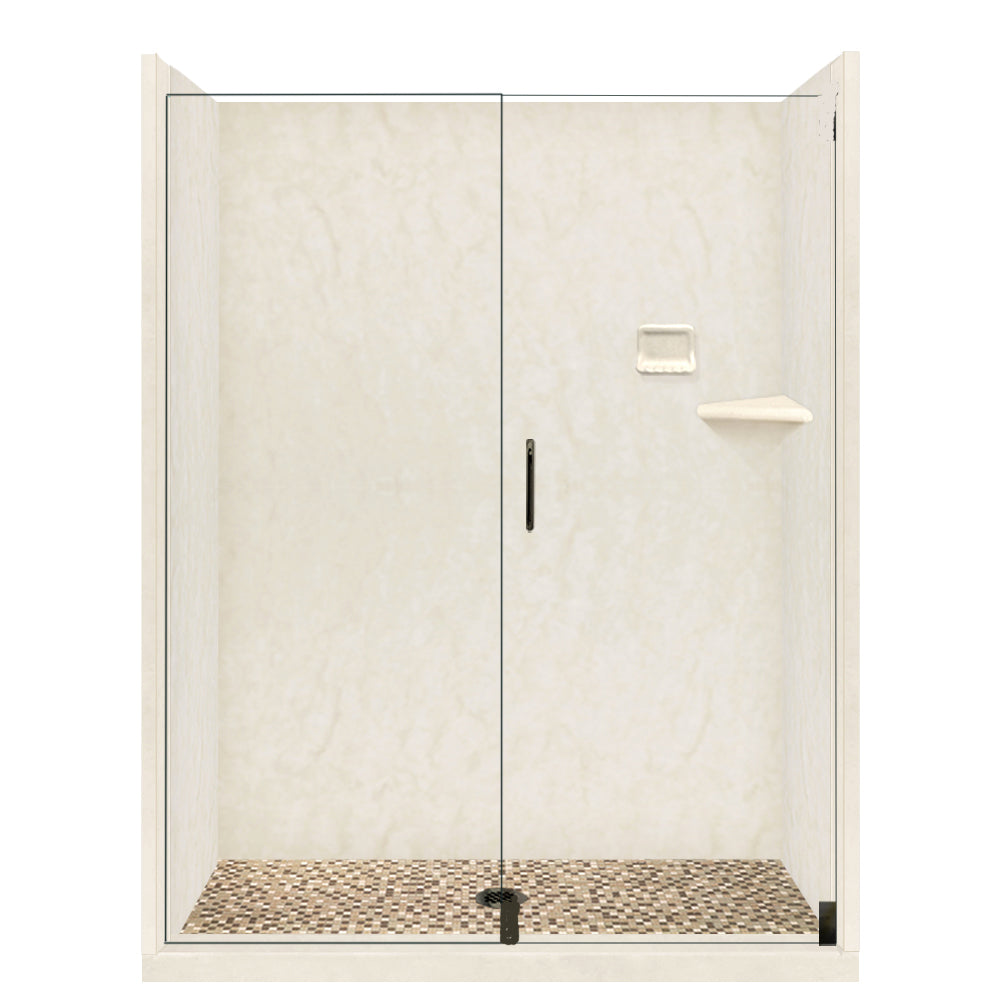 Special- Rafe Marble Alcove Shower Kit, with 3 Accent options (Liner Optional)
