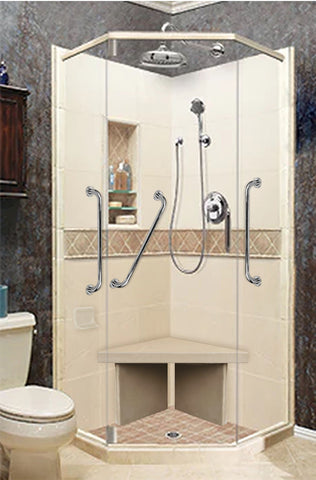 SPECIAL-Freedom Diamond Desert Sand Neo Shower Kit (FREE F92 FAUCET se faucet below)
