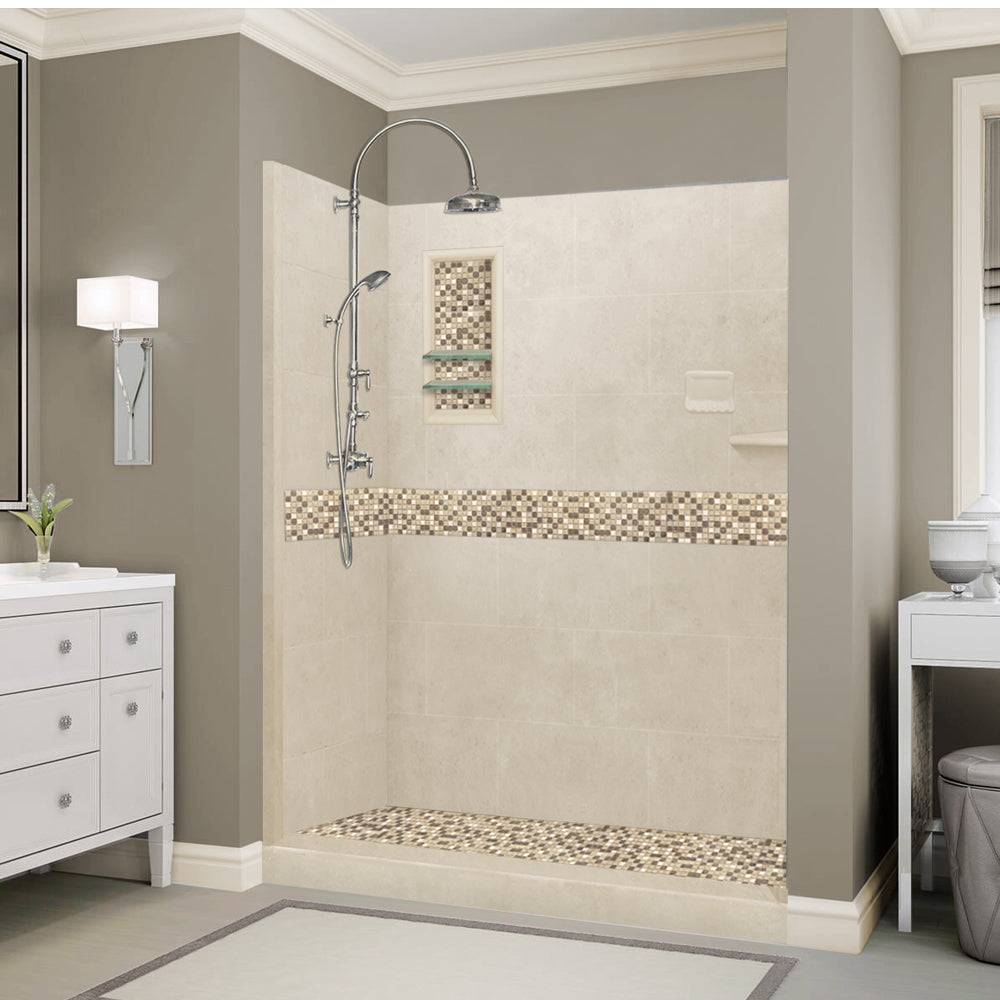 Optional 6 Inch Liner to Match The Mosaic of Shower Pan ( only available with shower order)