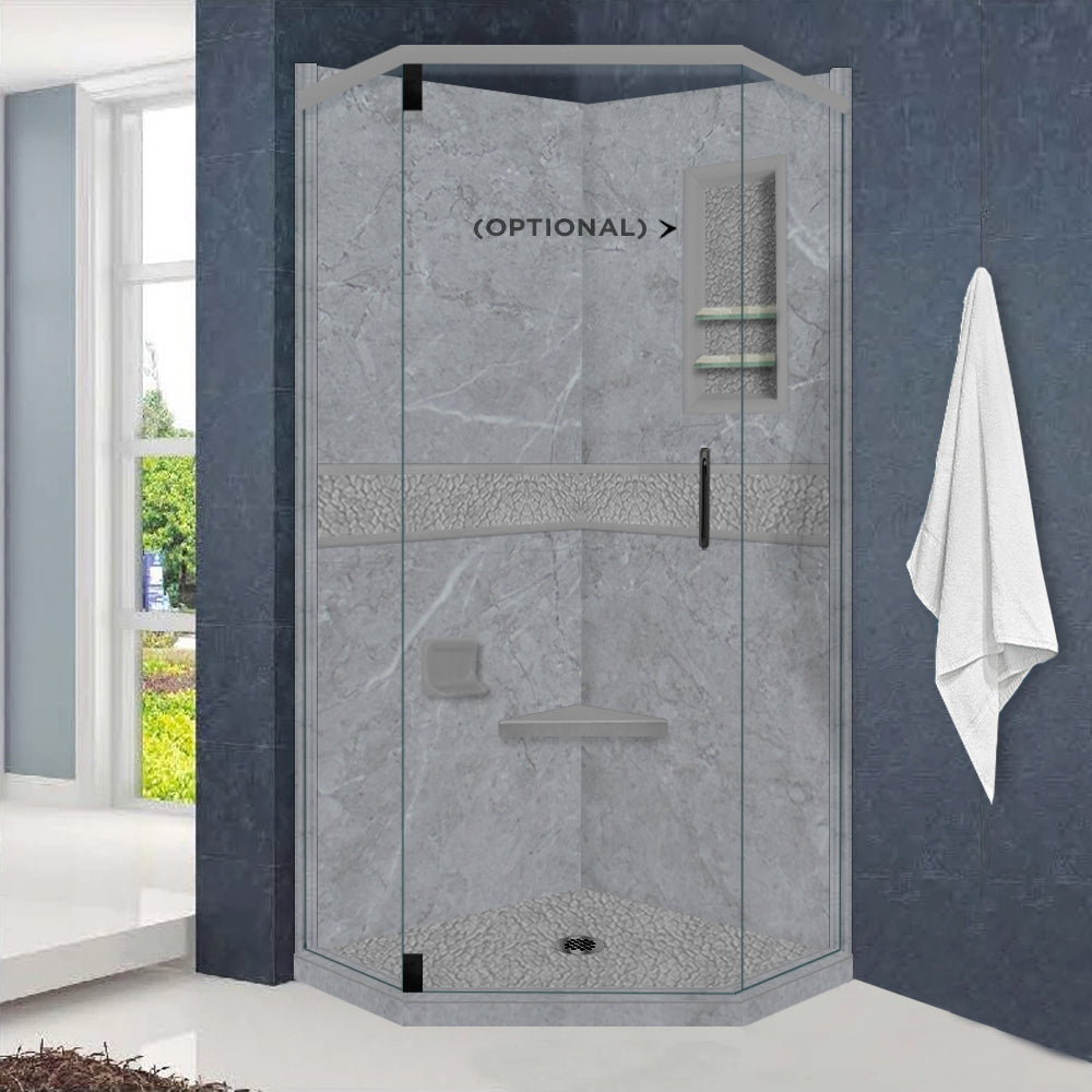 Grio Marble Pebble Neo Shower Enclosure Kit
