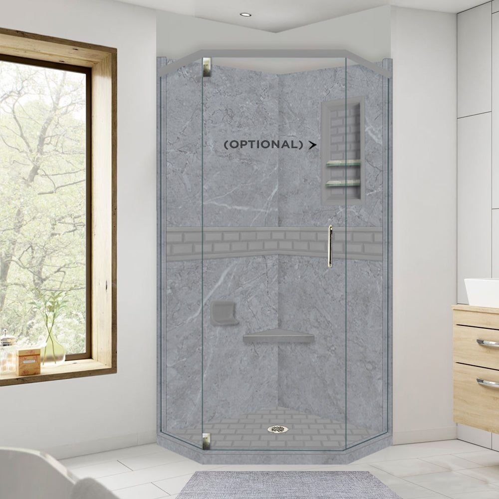 Grio Marble Subway Neo Shower Enclosure Kit