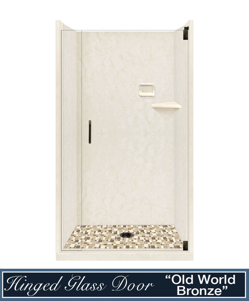 Rafe Marble Tuscany Mosaic Alcove Shower Kit