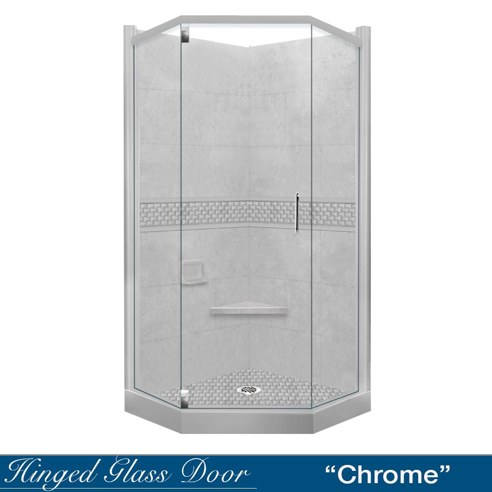 Neo-Angle Portland Cement Sistine Stone & Jewel Stone Accent Shower Remodel Kit