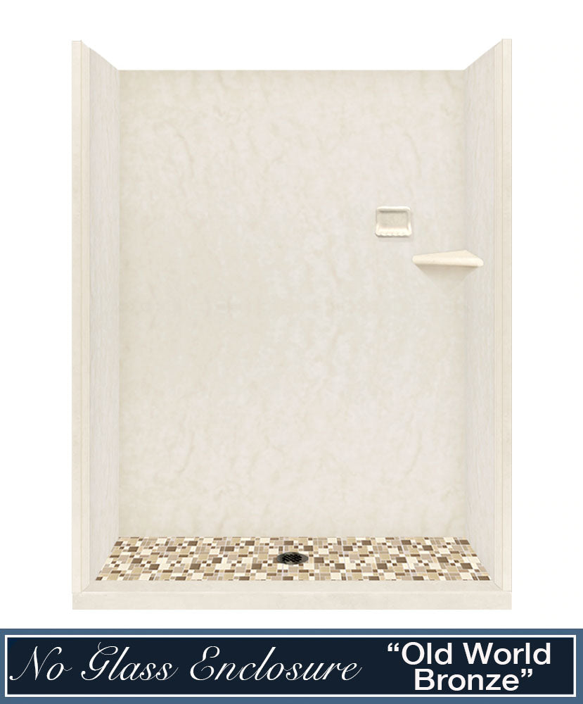 Rafe Marble Tuscany Mosaic Alcove Shower Kit