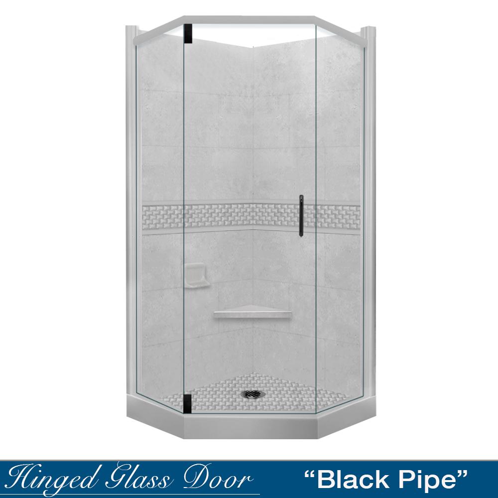 Neo-Angle Portland Cement Sistine Stone & Jewel Stone Accent Shower Remodel Kit
