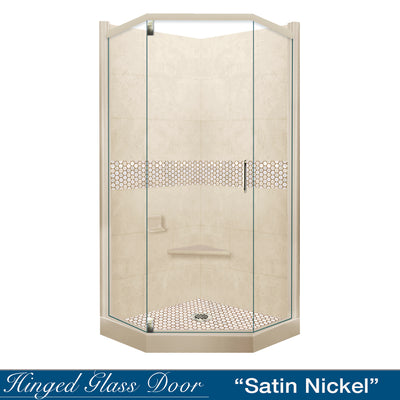 Honey Hex Mosaic Desert Sand Neo Shower Enclosure Kit