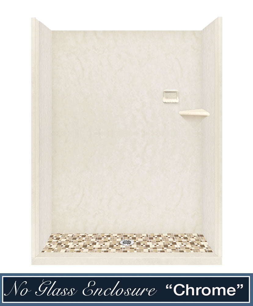 Rafe Marble Tuscany Mosaic Alcove Shower Kit