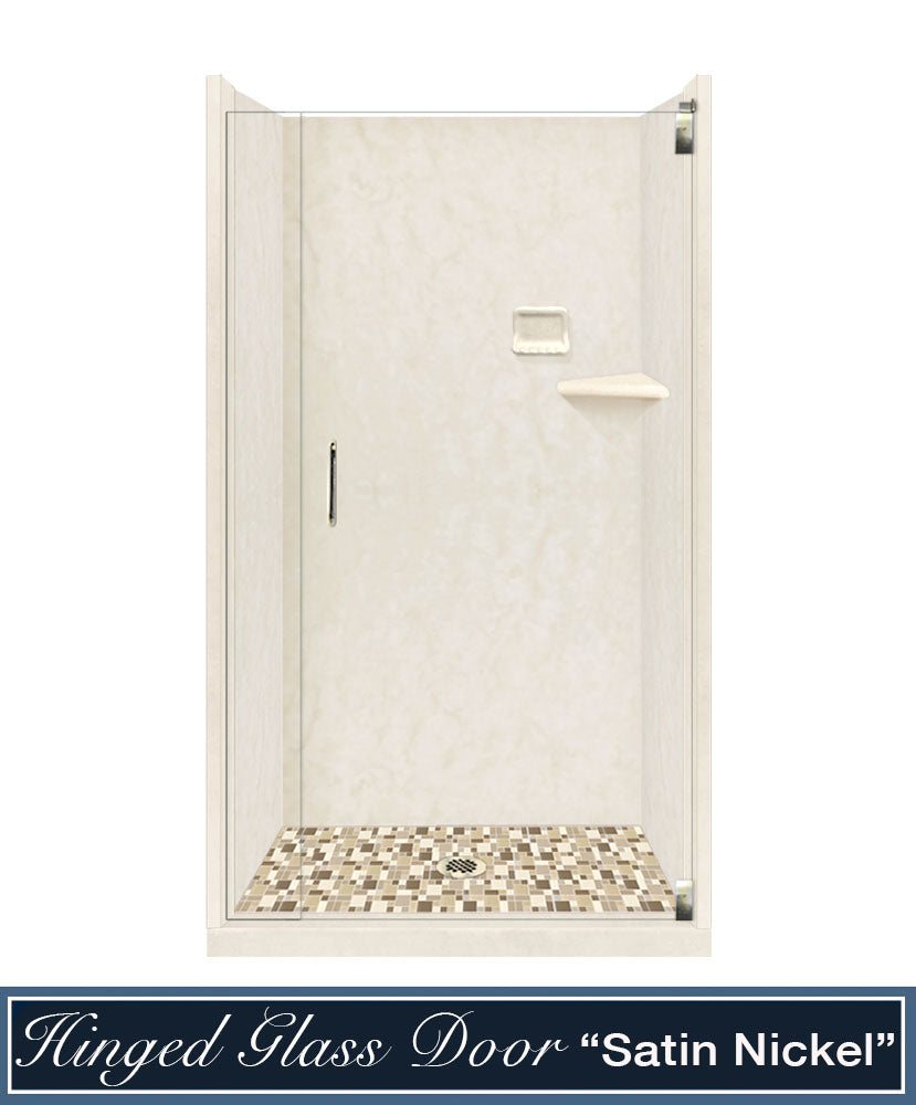 Rafe Marble Tuscany Mosaic Alcove Shower Kit