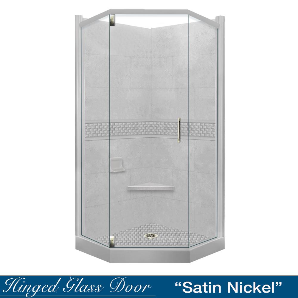 Neo-Angle Portland Cement Sistine Stone & Jewel Stone Accent Shower Remodel Kit