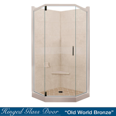 Diamond Solid Brown Sugar Neo Shower Enclosure Kit