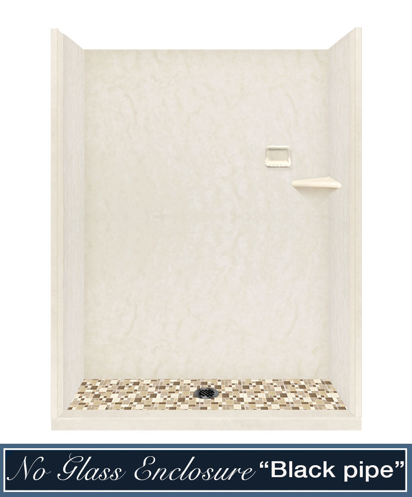 Rafe Marble Tuscany Mosaic Alcove Shower Kit