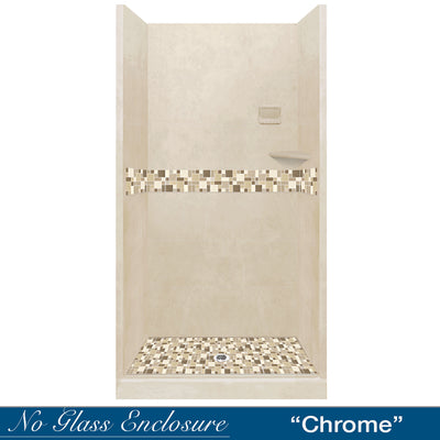 Tuscany Mosaic Desert Sand Small Alcove Shower Kit