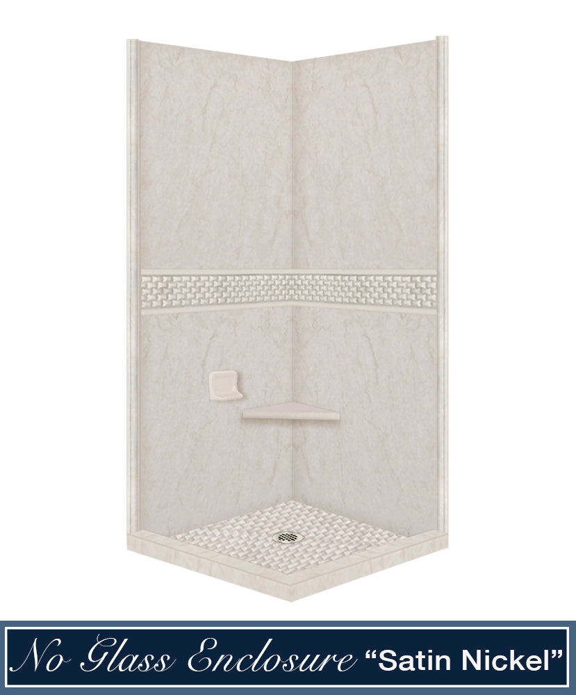 Rafe Marble Jewel Corner Shower Enclosure Kit