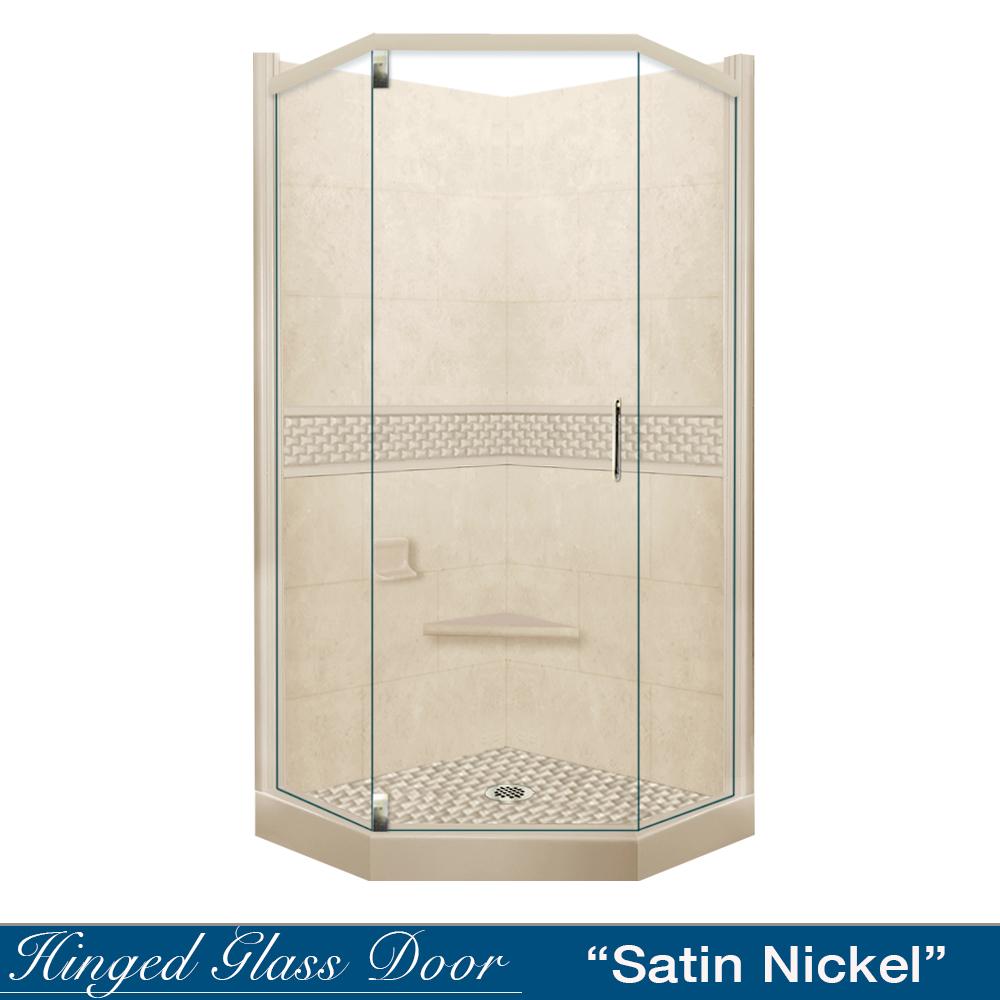 Neo-Angle Desert Sand Sistine Stone & Jewel Stone Accent Shower Remodel Kit