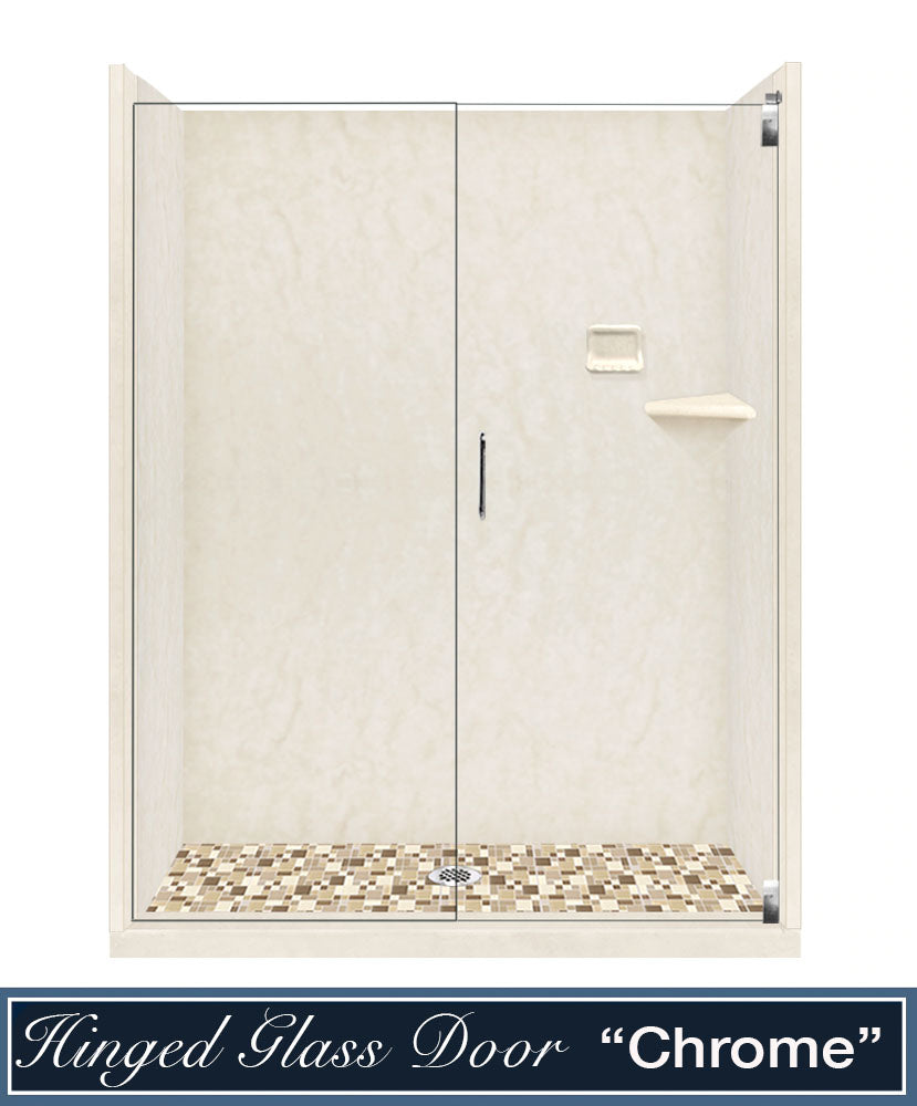 Rafe Marble Tuscany Mosaic Alcove Shower Kit
