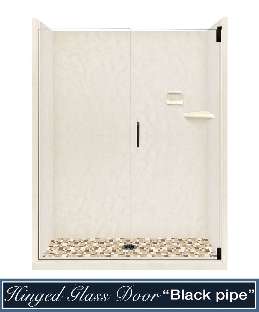 Rafe Marble Tuscany Mosaic Alcove Shower Kit