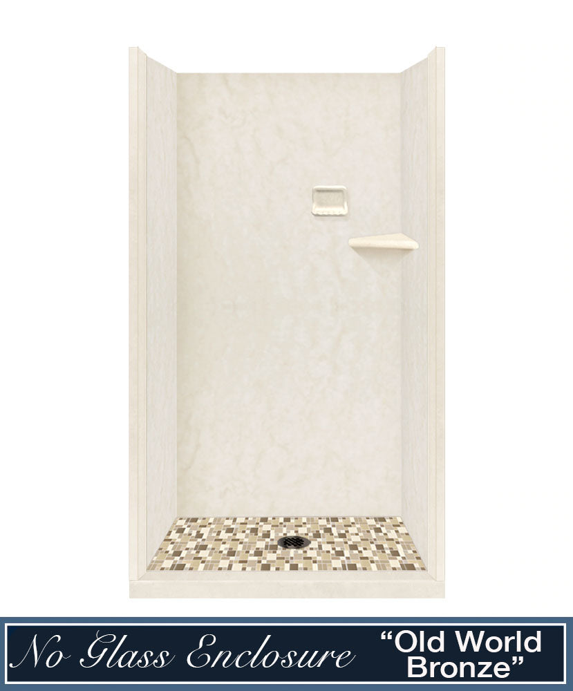 Rafe Marble Tuscany Mosaic Alcove Shower Kit