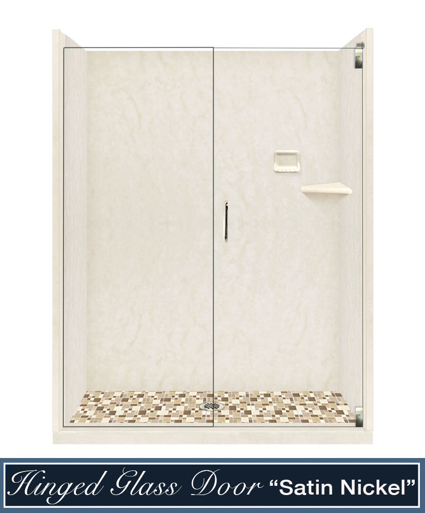 Rafe Marble Tuscany Mosaic Alcove Shower Kit