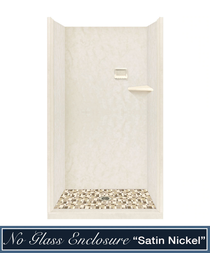 Rafe Marble Tuscany Mosaic Alcove Shower Kit