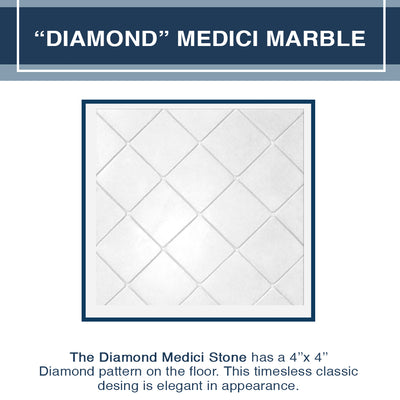 Carrara Marble Diamond Neo Shower Enclosure Kit