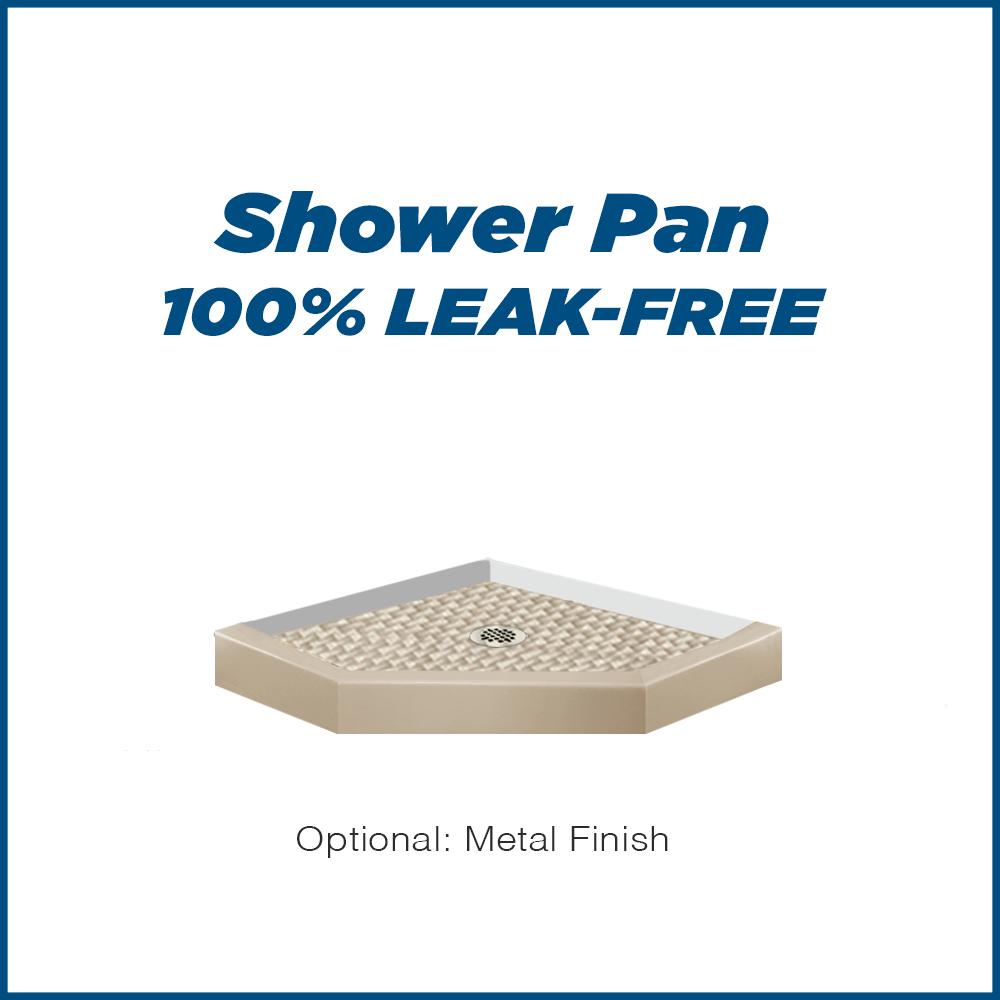 Neo-Angle Desert Sand Sistine Stone & Jewel Stone Accent Shower Remodel Kit