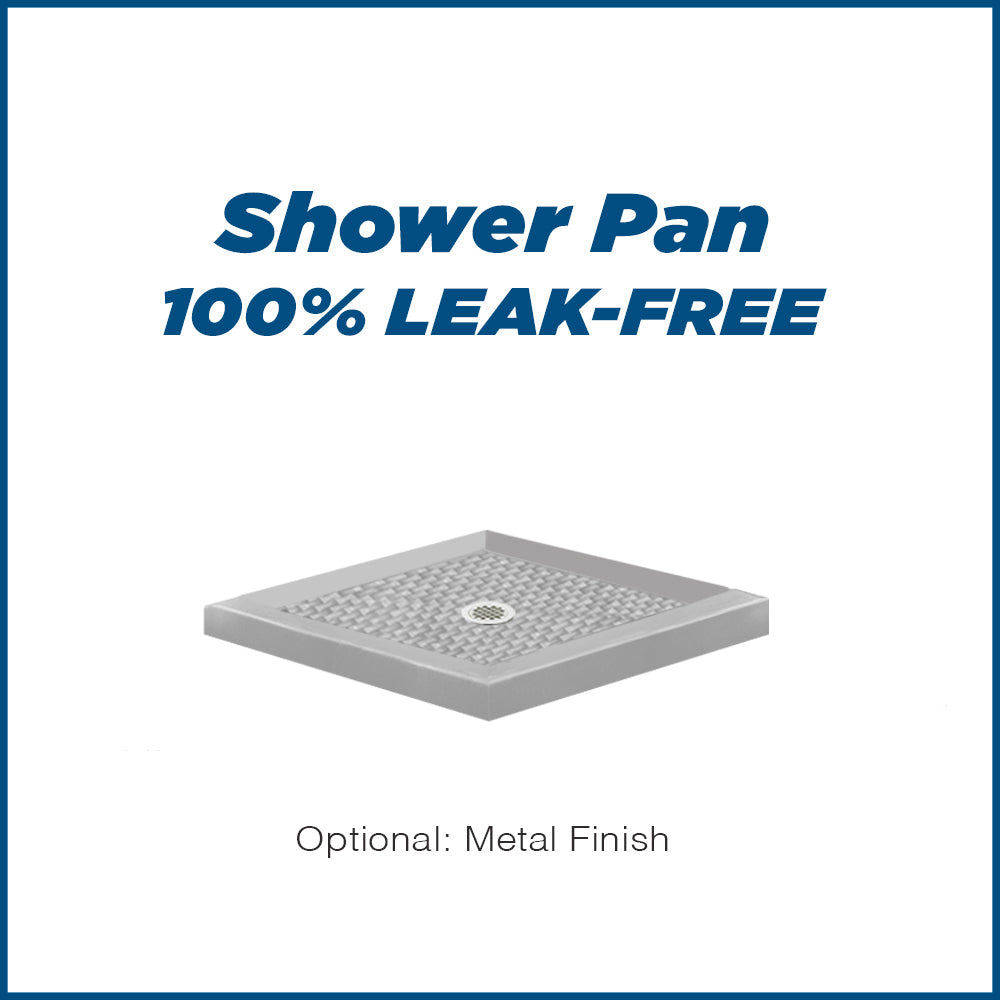Corner Portland Cement Sistine Stone & Jewel Stone Accent Shower Remodel Kit