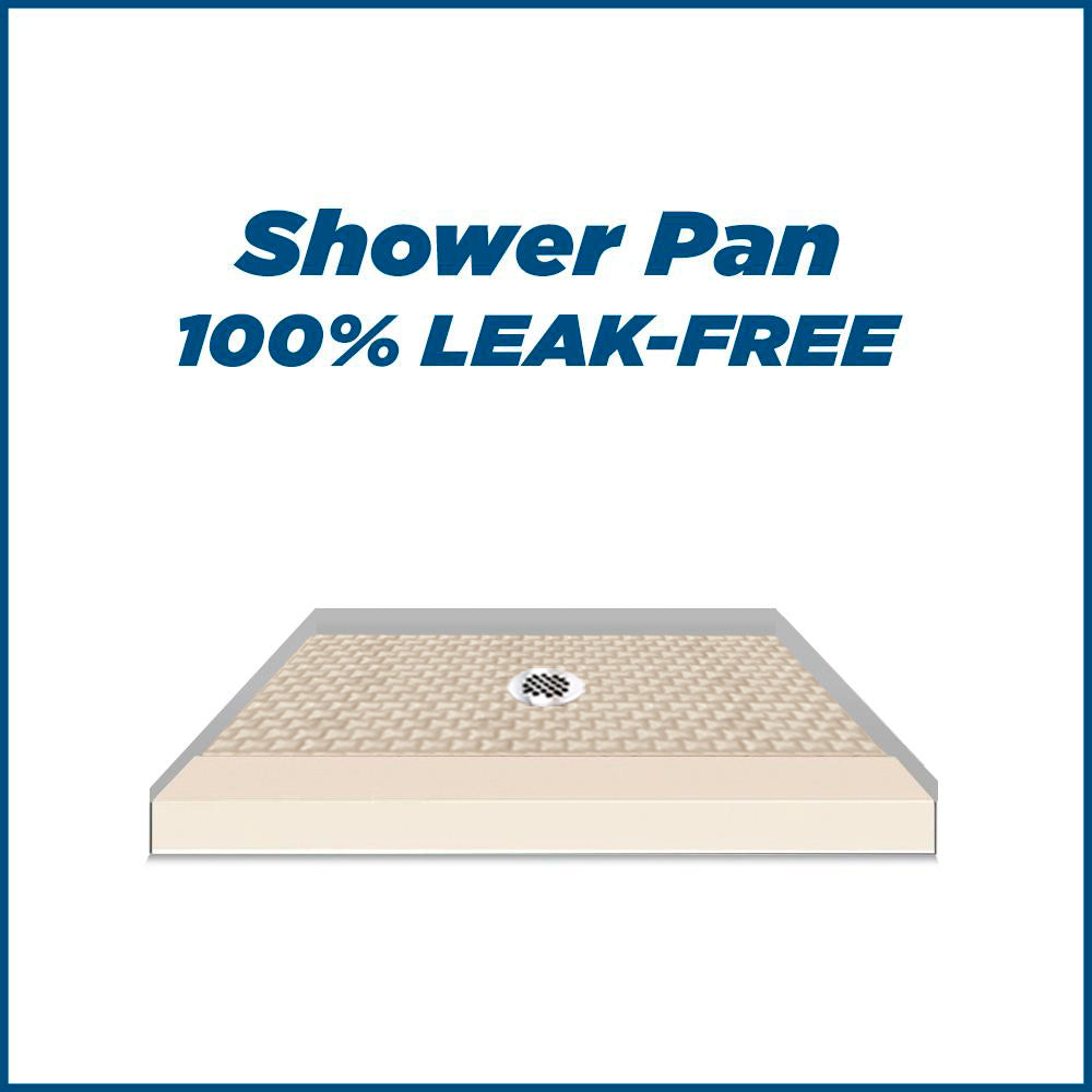 Alcove Desert Sand Sistine Stone & Jewel Stone Accent Shower Remodel Kit