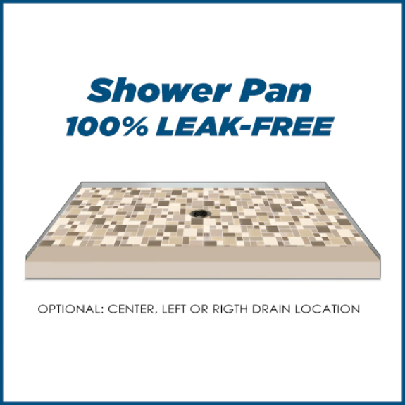 Rafe Marble Tuscany Mosaic Alcove Shower Kit