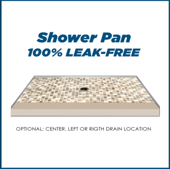 Freedom Rafe Marble Roma Mosaic Alcove Shower Enclosure Kit