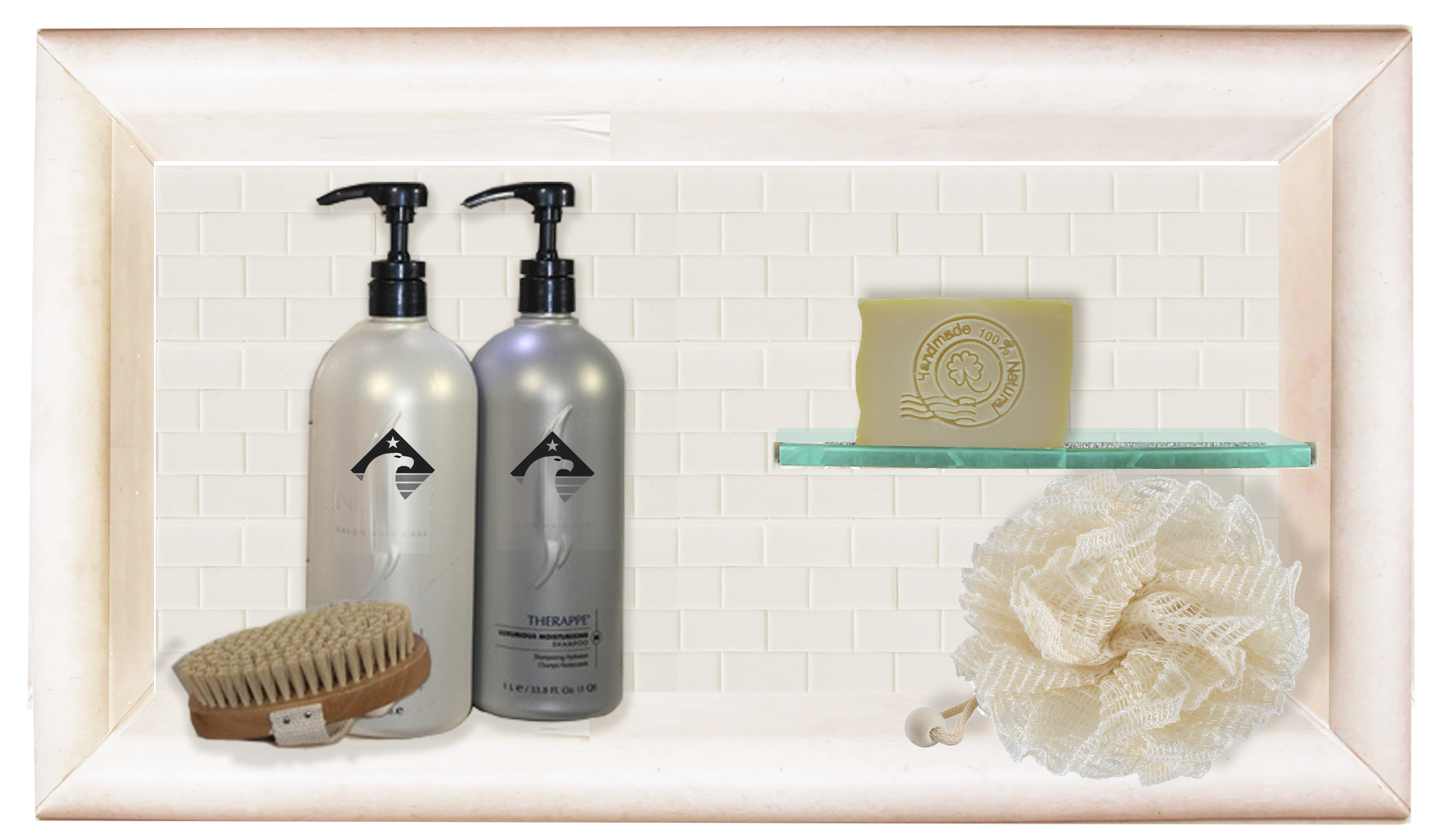 Designer Collection Horizontal Shampoo Shelf  Accessory - American Bath Factory
