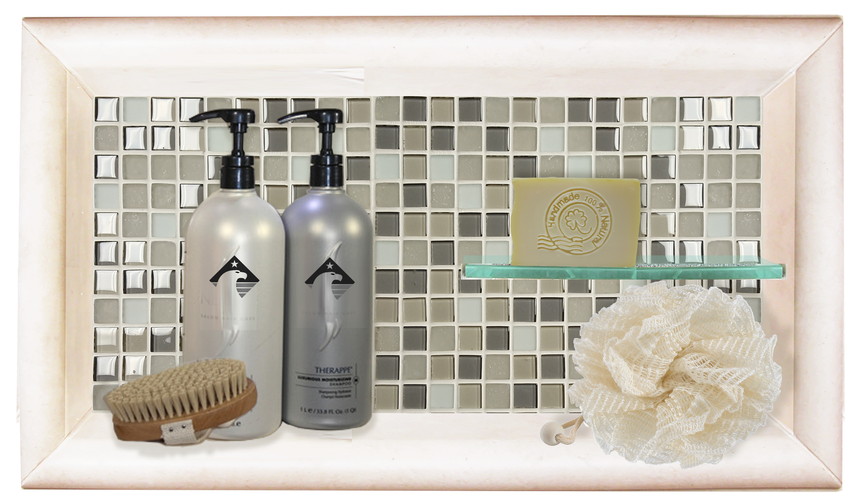 Add On Horizontal Shampoo Shelf  Add On - American Bath Factory