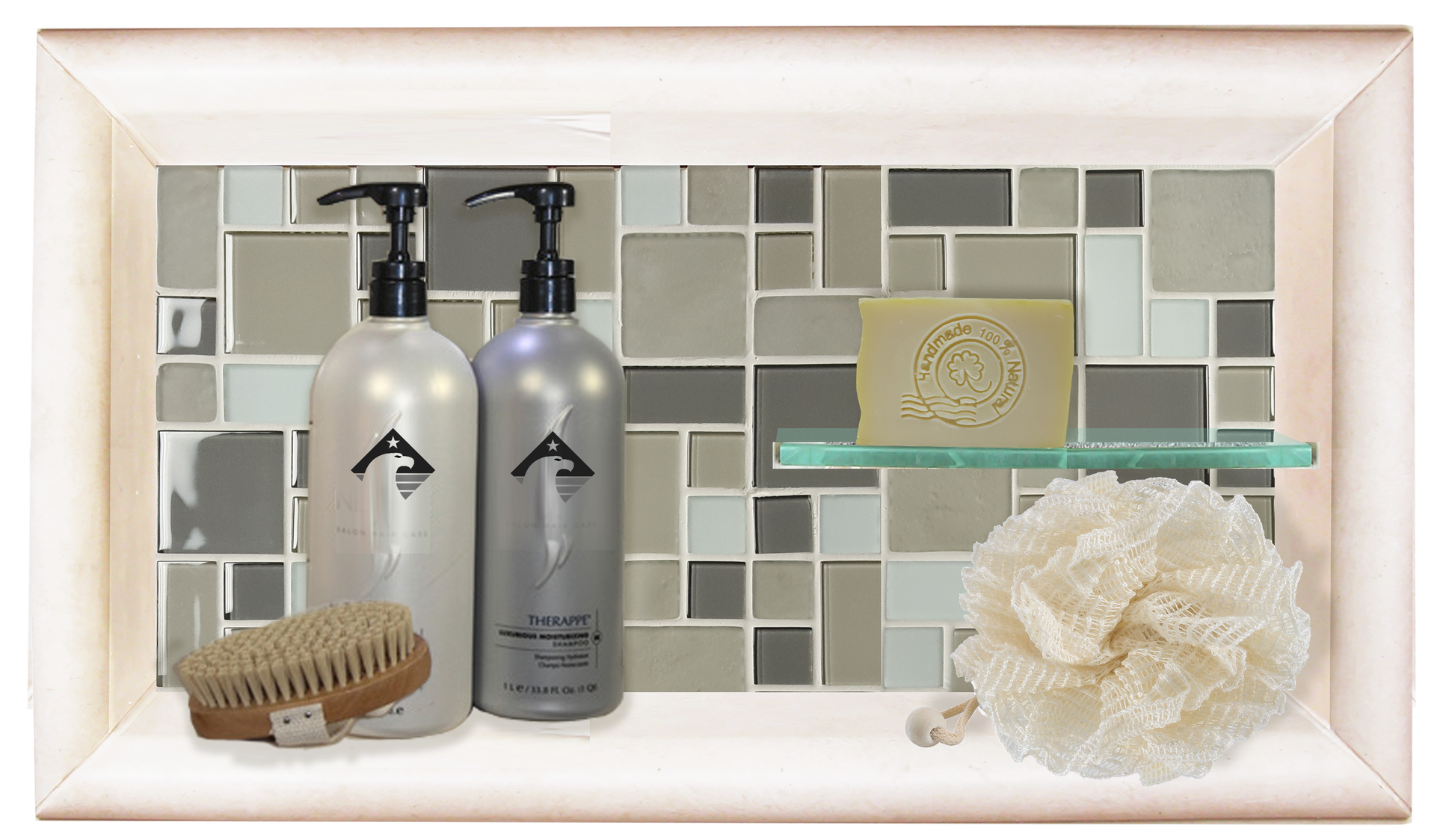 Add On Horizontal Shampoo Shelf  Add On - American Bath Factory