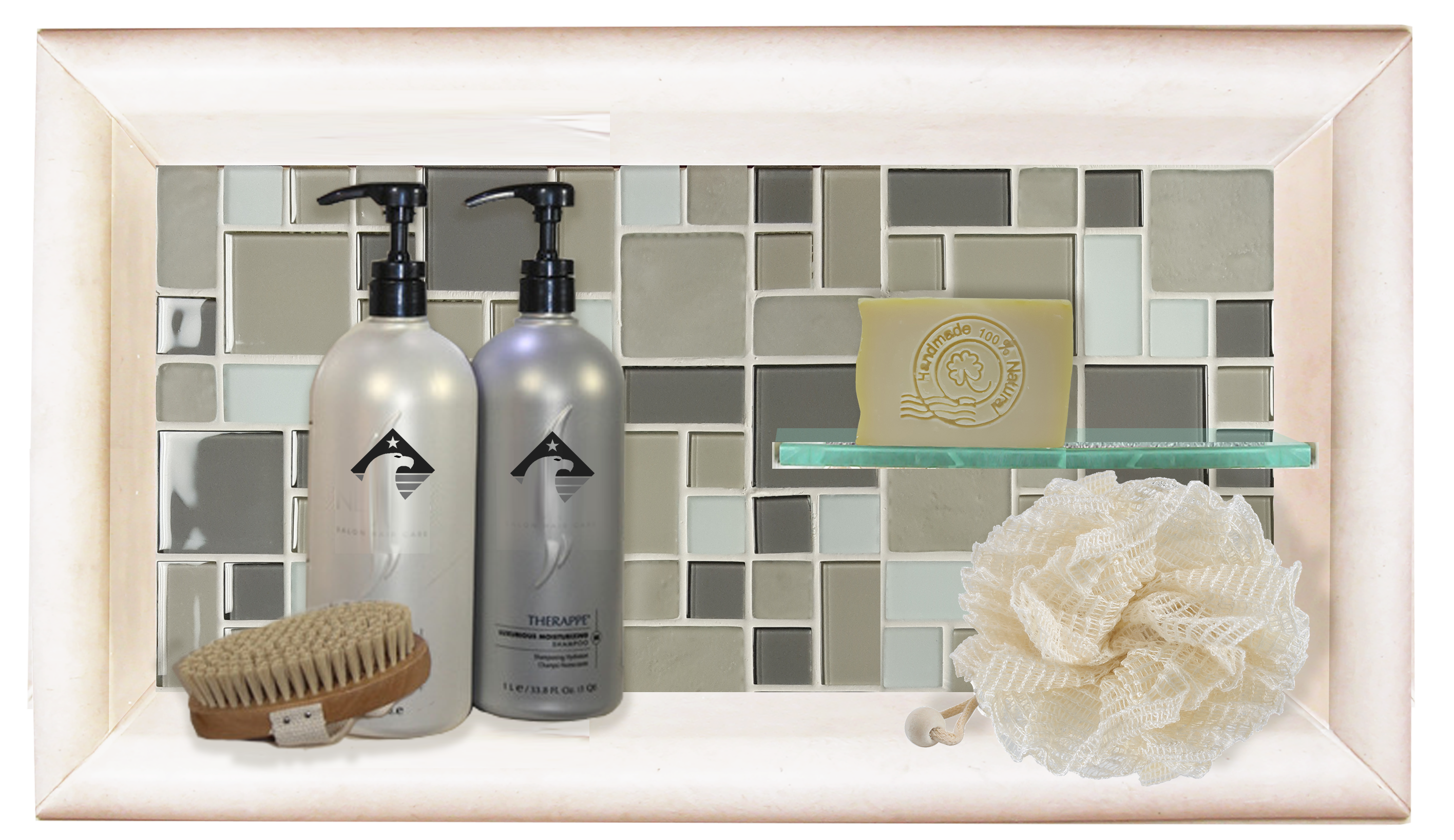 Add On Horizontal Shampoo Shelf  Add On - American Bath Factory