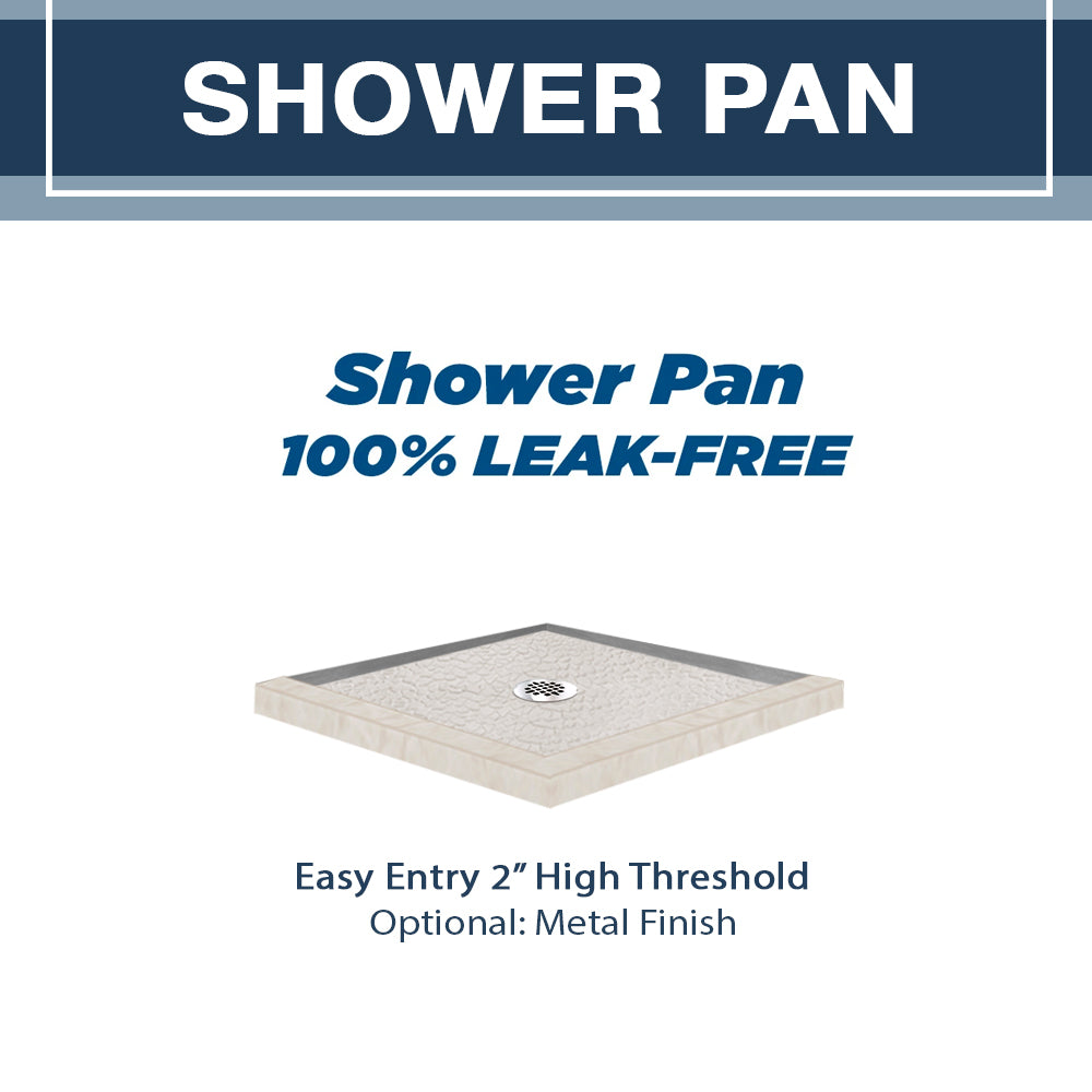 Rafe Marble Pebble Corner Shower Kit