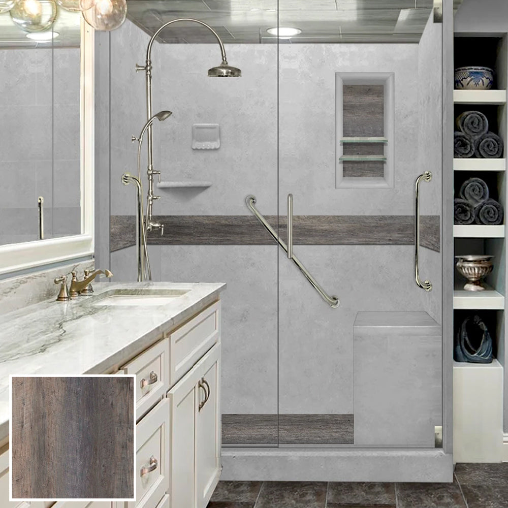 H Seal - 180 Degrees for Alcove and Corner Shower – American