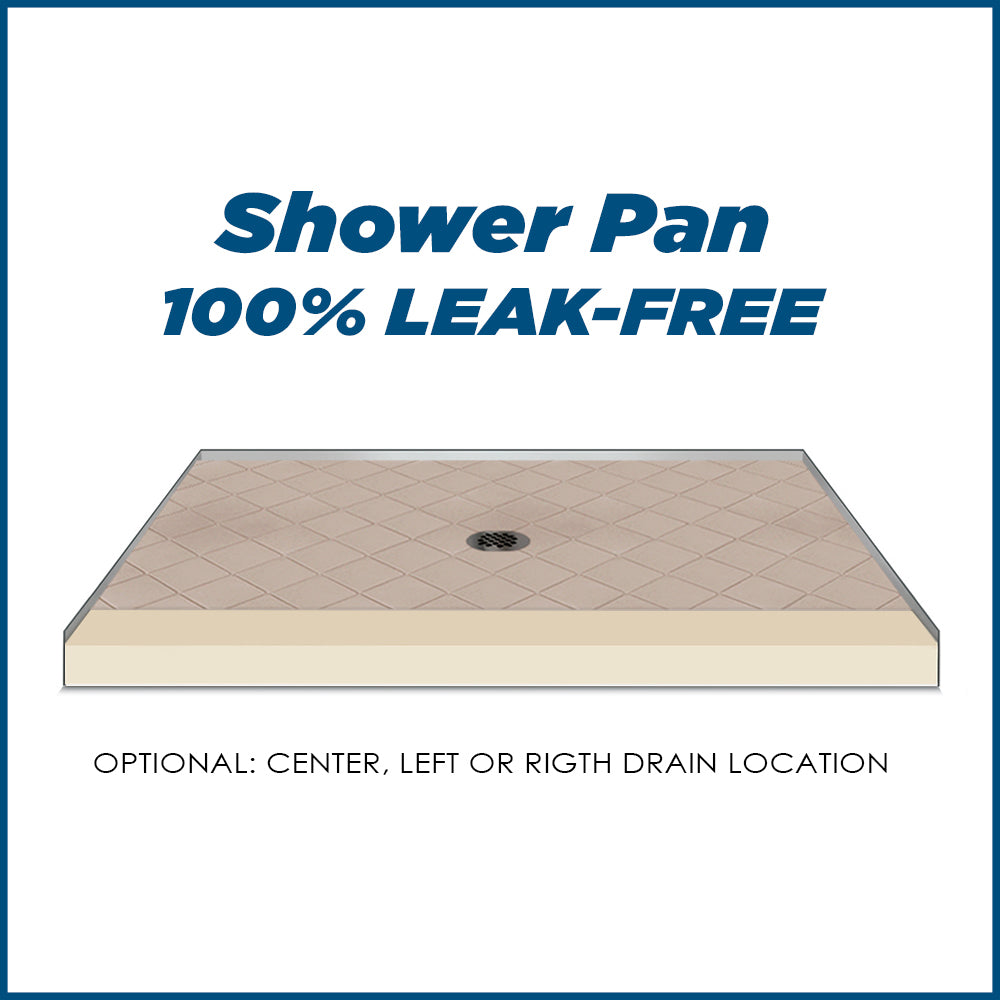 Diamond Desert Sand 60" Alcove Shower Kit  testing shower - American Bath Factory