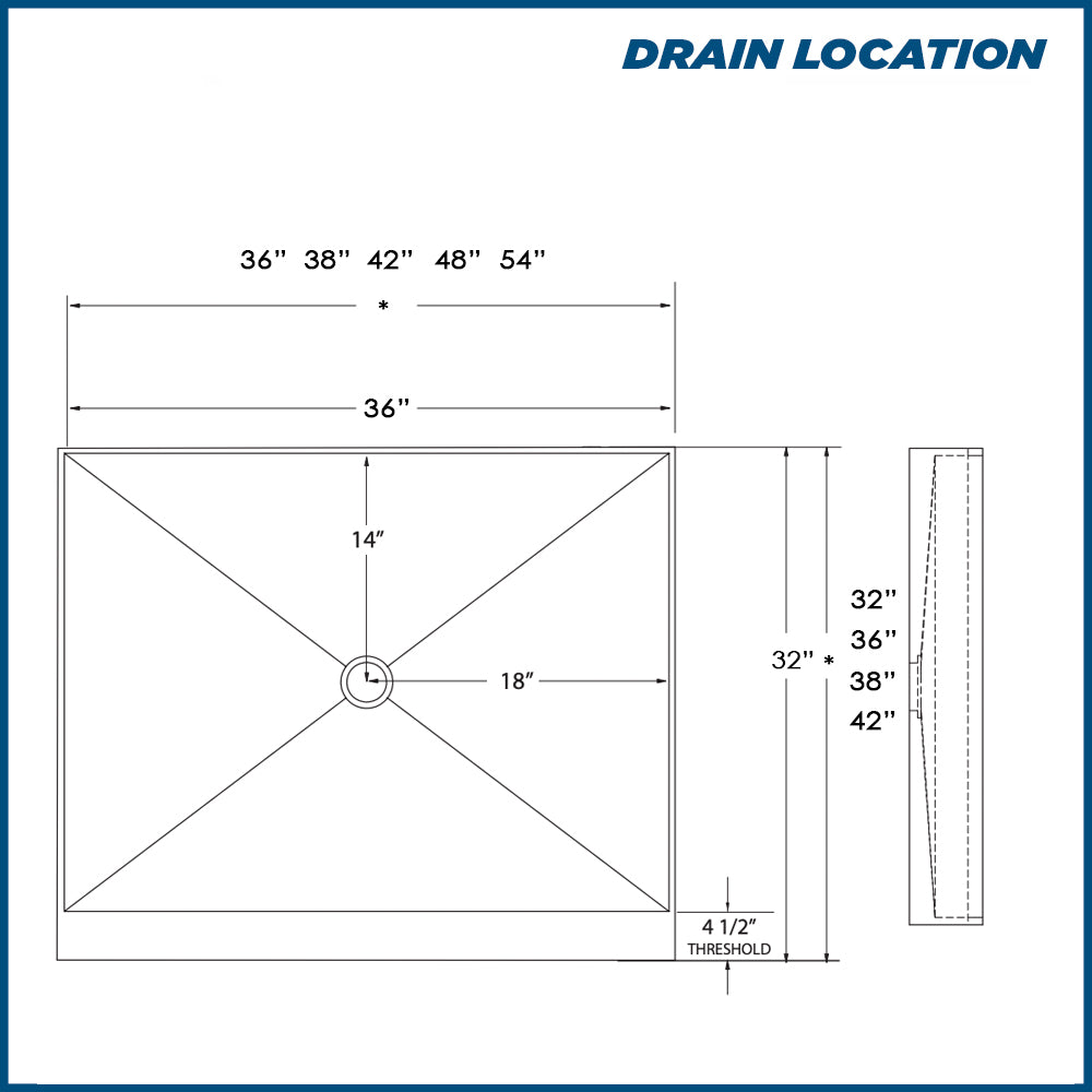 Pebble Portland Cement Small Alcove Shower Enclosure Kit