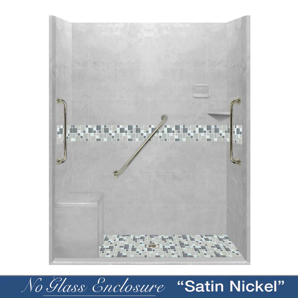 Gordon Glass ADA Friendly Wheelchair Accessible Shower Threshold - 72