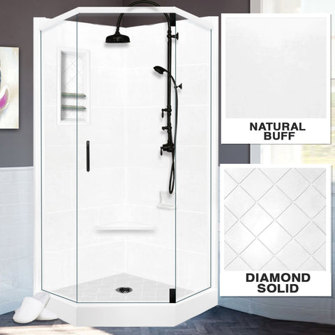 Diamond Solid Natural Buff Neo Shower Kit