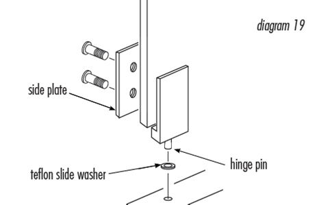 Neo Angle Shower Door Mini Hinge 15415  Service Parts - American Bath Factory