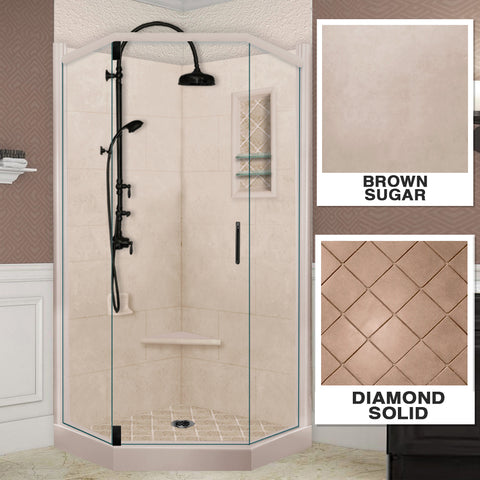 Diamond Solid Brown Sugar Neo Shower Kit