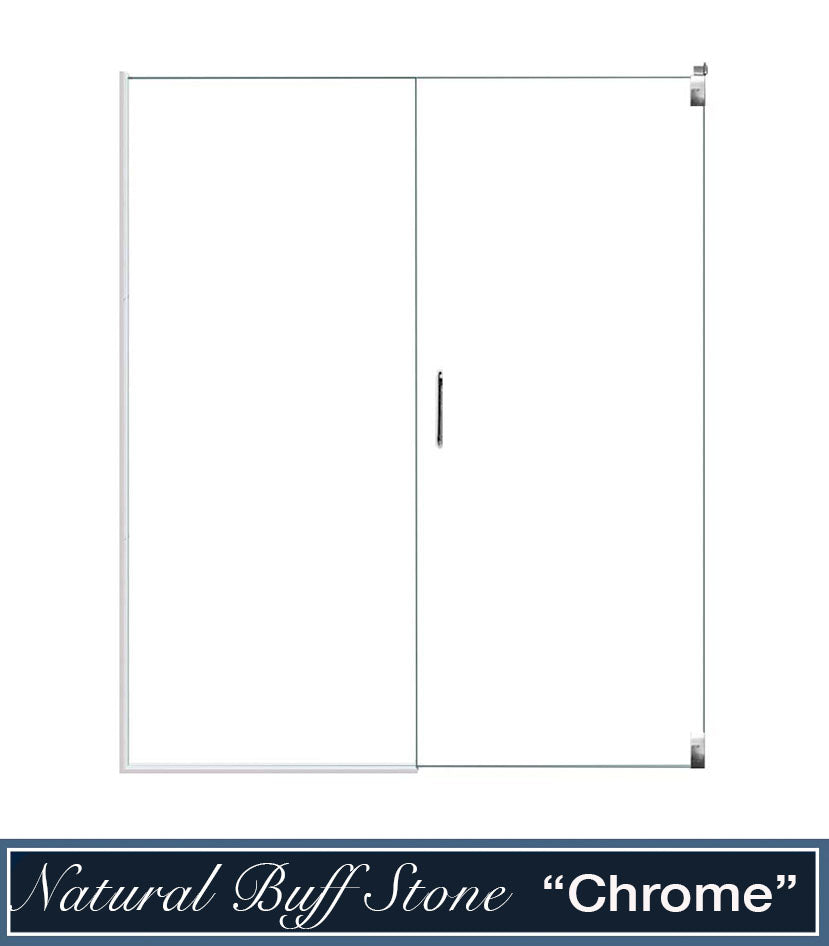 Stone Casings and Pivot Shower Door Kit