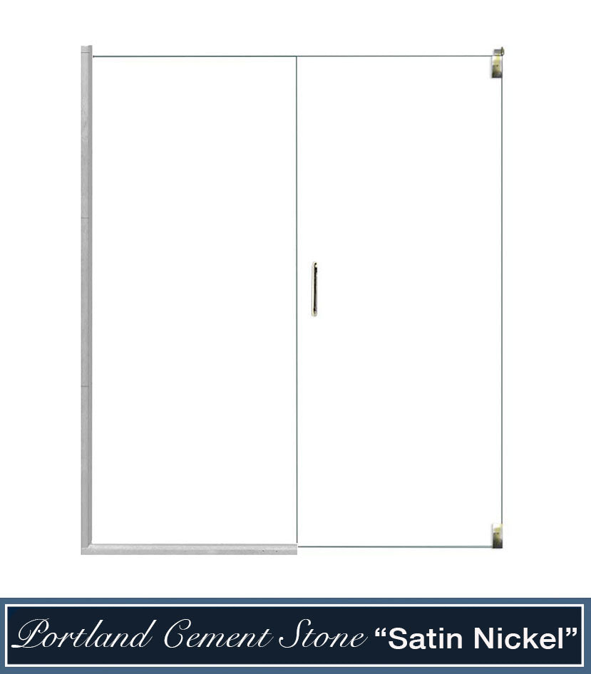 Stone Casings and Pivot Shower Door Kit