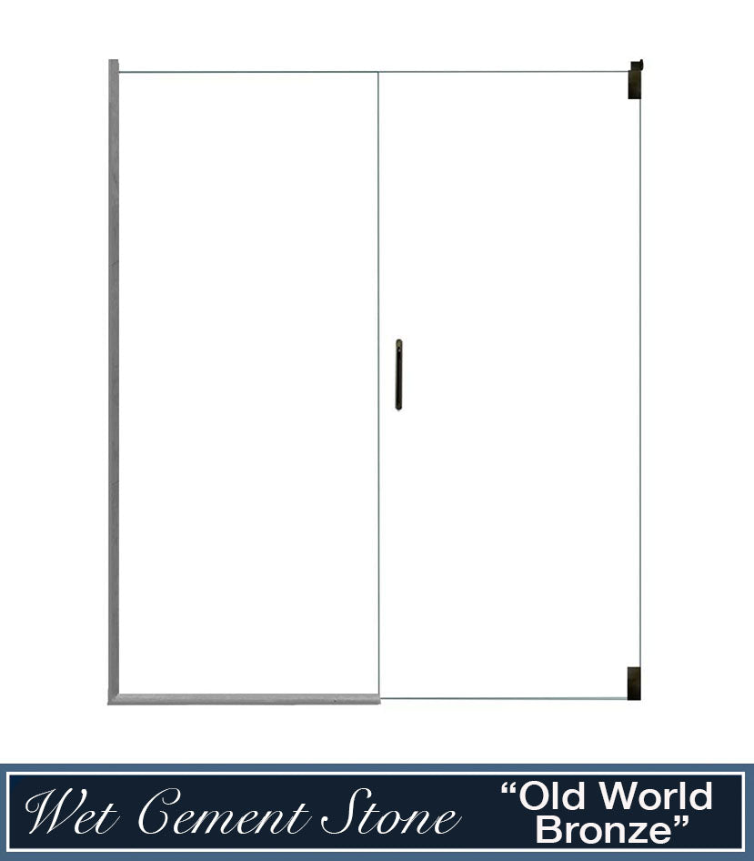 Stone Casings and Pivot Shower Door Kit