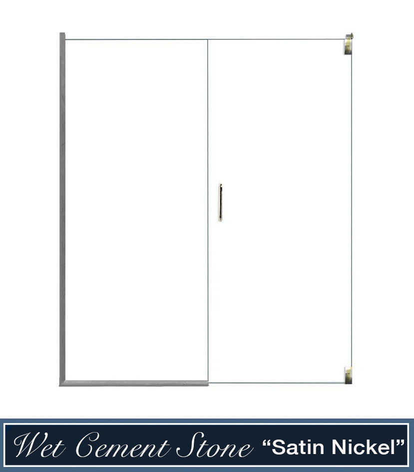 Stone Casings and Pivot Shower Door Kit