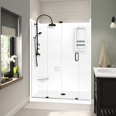Classic Natural Buff 60" Alcove Shower Kit