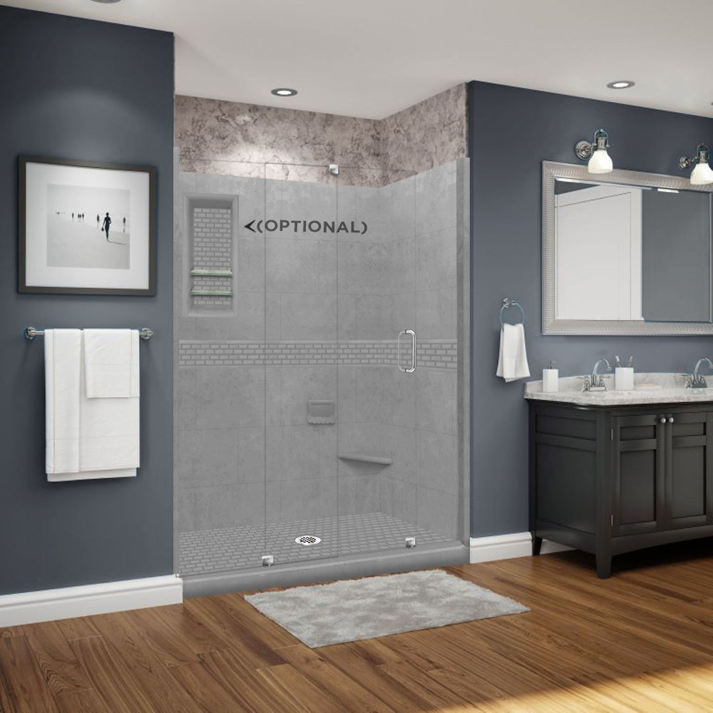 【真作】クリストファーイーガン shower room ジークレー Hermitage Granite Shower Wall Kit 36x60x78 | Qualis Ceramica