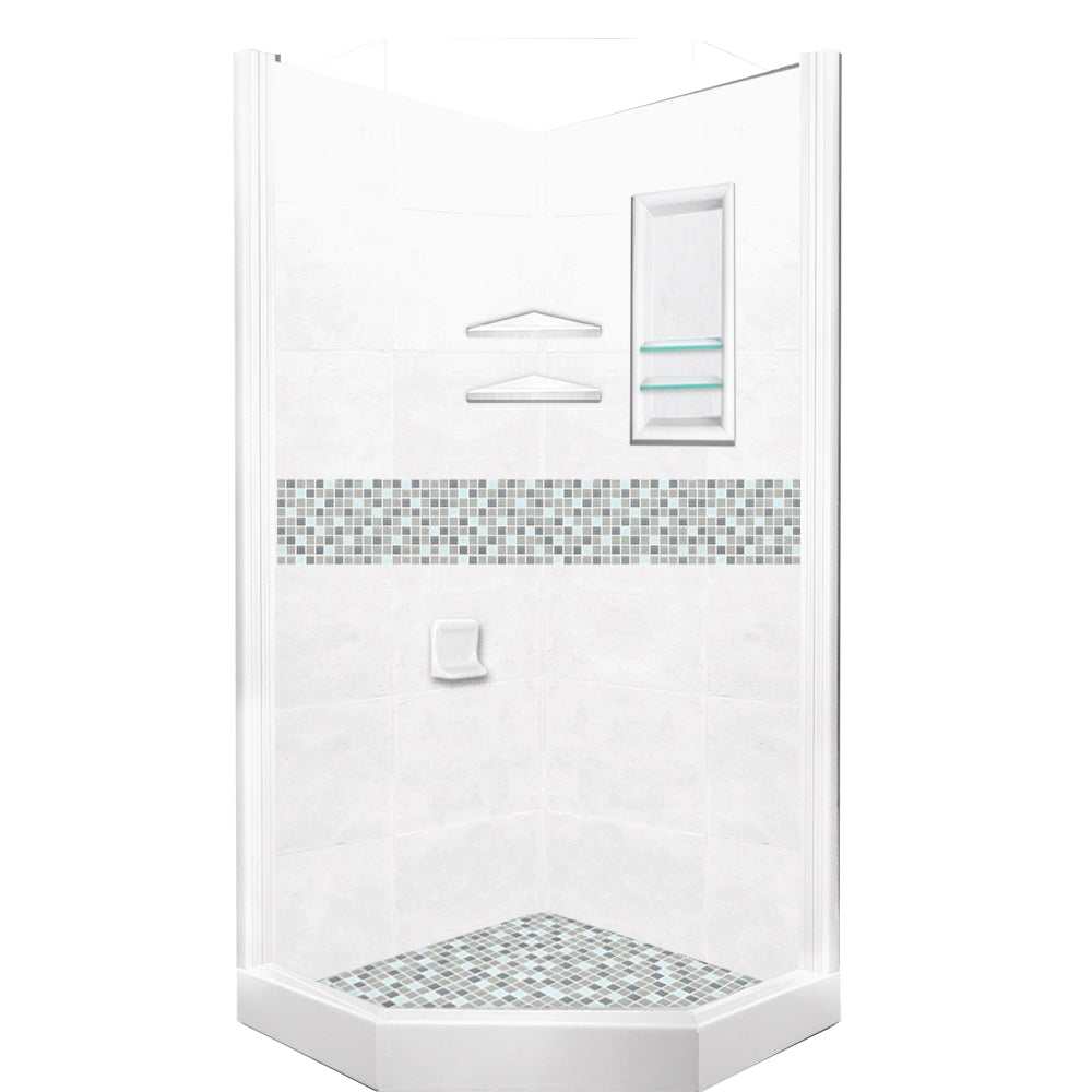 Custom Showers Your Way (Includes: Neo Corner Pan, Walls, Thresholds, and Optional Glass)